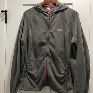 Women’s North Face Hooded Full Zip Fleece.